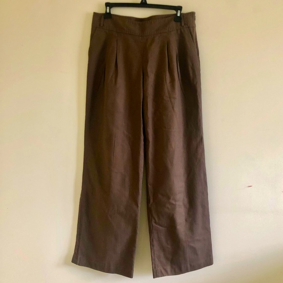 J. Jill Pants - J. Jill Cotton/ linen wide leg trouser | size 10